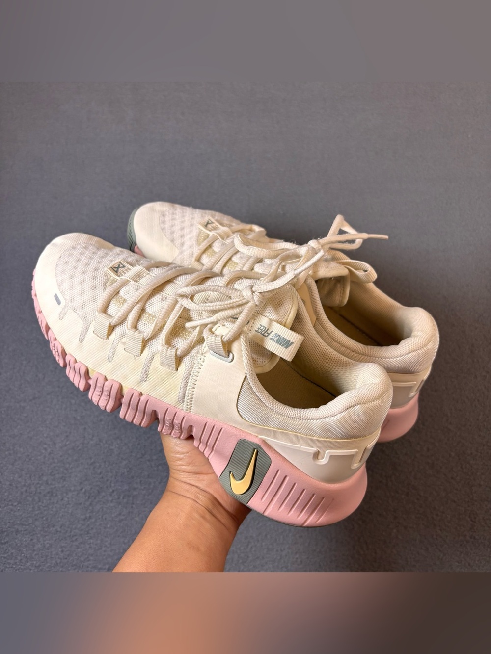 Nike Women’s Cream & Pink Training Sneakers